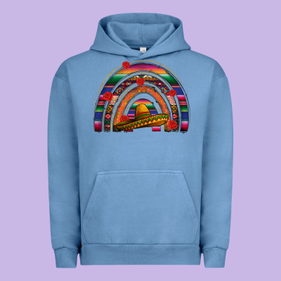 Mexico Rainbow Urban Hoodie Designed By Fadigitalartstudio