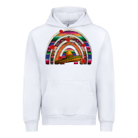 White Mexico rainbow Urban Hoodie - FaDigitalArtStudio