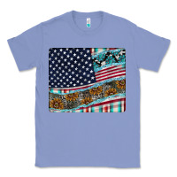 Colony Blue American Flag Mouse Pad Classic Tee - CowhideDigitalArt