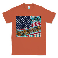 Copper American Flag Mouse Pad Classic Tee - CowhideDigitalArt