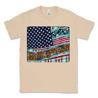 Mushroom American Flag Mouse Pad Classic Tee - CowhideDigitalArt