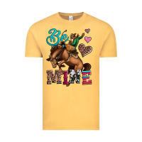 Vintage Mustard be mine cowboy rodeo valentines day Vintage Tee - Jasminsmagicworld