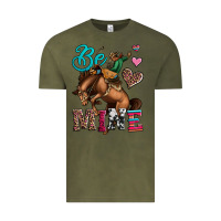 Vintage Olive be mine cowboy rodeo valentines day Vintage Tee - Jasminsmagicworld