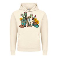 Vintage Artic wheel bull skull western cowboy Vintage Hoodie - AdoDesignShop