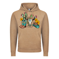 Vintage Coffee wheel bull skull western cowboy Vintage Hoodie - AdoDesignShop