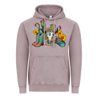 Vintage Zinc wheel bull skull western cowboy Vintage Hoodie - AdoDesignShop