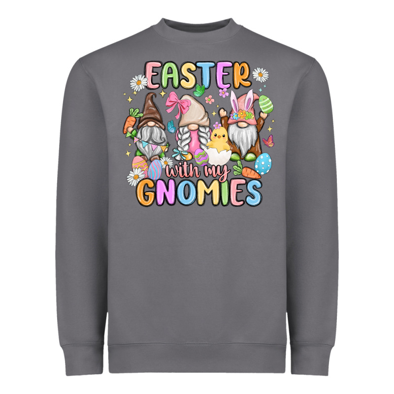 Easter  With My Gnomies Heavyweight Sweatshirt by MaliasSmallBusiness | Teevron