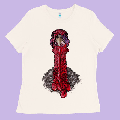 Gobble Head Ladies Tee Designed By Ranaportraitstore