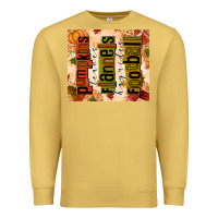 Antique Gold Pumpkins Leaves Flannels Hayrides Football Premium Sweatshirt - texasbilliewilder
