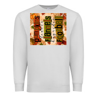 Dove Grey Pumpkins Leaves Flannels Hayrides Football Premium Sweatshirt - texasbilliewilder