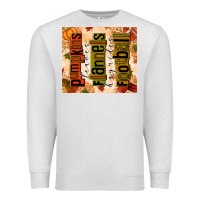 Oatmeal Heather Pumpkins Leaves Flannels Hayrides Football Premium Sweatshirt - texasbilliewilder