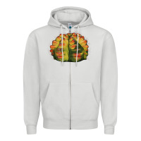 Dove Grey Gymnocalycium Variegated Cactus Zipper Hoodie - LillyAllenDesigns