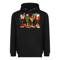 Black Mexico Wine Glasses Heavyweight Hoodie - texasbilliewilder