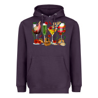 Plum Mexico Wine Glasses Heavyweight Hoodie - texasbilliewilder