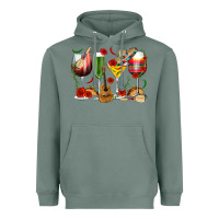 Sage Mexico Wine Glasses Heavyweight Hoodie - texasbilliewilder