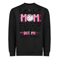 Black volleyball mom Heavyweight Sweatshirt - MaliasSmallBusiness