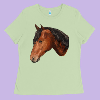 Horse Ladies Tee Designed By Ranaportraitstore