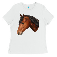 White horse Ladies Tee - RanaPortraitStore