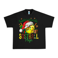 Black Santa's Favorite Softball player Urban Heavy Tee - NancyCooperArtShop