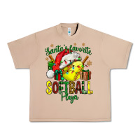 Burro Santa's Favorite Softball player Urban Heavy Tee - NancyCooperArtShop