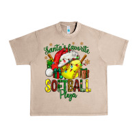 French Oak Santa's Favorite Softball player Urban Heavy Tee - NancyCooperArtShop