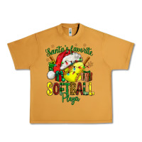 Peanut Butter Santa's Favorite Softball player Urban Heavy Tee - NancyCooperArtShop