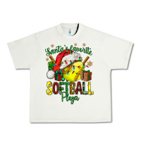 Pistachio Santa's Favorite Softball player Urban Heavy Tee - NancyCooperArtShop