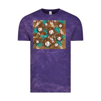 Cloud Purple baseball turquoise gemstones western patterns Vintage Tee - BarkalooDesign
