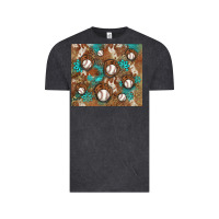 Vintage Black baseball turquoise gemstones western patterns Vintage Tee - BarkalooDesign
