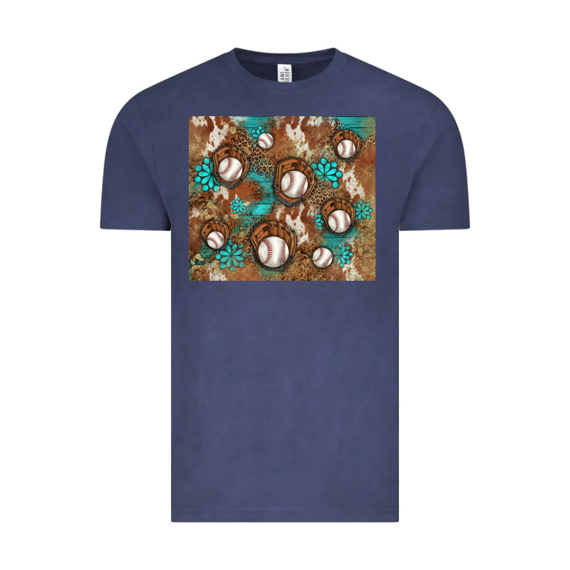 Baseball Turquoise Gemstones Western Patterns Vintage Tee by BarkalooDesign | Teevron