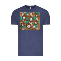 Vintage Denim baseball turquoise gemstones western patterns Vintage Tee - BarkalooDesign