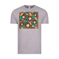 Vintage Zinc baseball turquoise gemstones western patterns Vintage Tee - BarkalooDesign