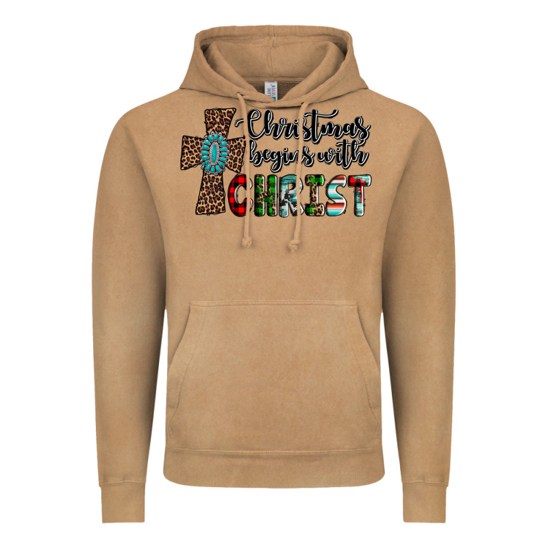 Christmas Begins With Christ Vintage Hoodie by AdoDesignShop | Teevron