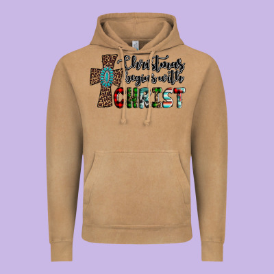 Christmas Begins With Christ Vintage Hoodie Designed By Adodesignshop