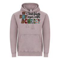 Vintage Zinc christmas begins with christ Vintage Hoodie - AdoDesignShop