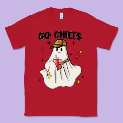 Go Chiefs Boujee Sports Ghost Stanley Classic Tee Designed By Maliassmallbusiness