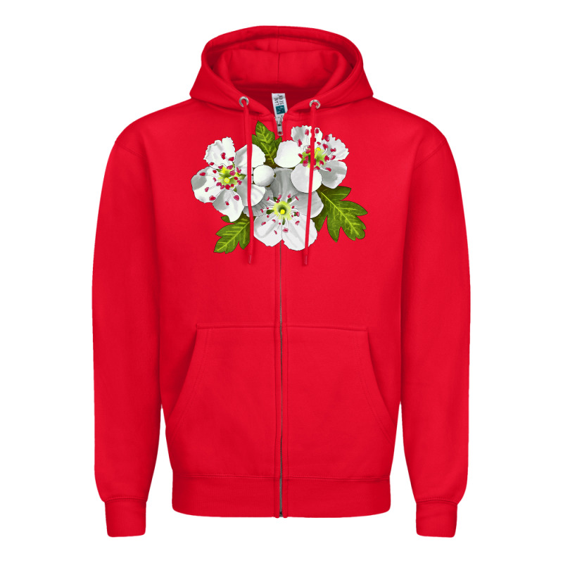 Hawthorn Flower Zipper Hoodie by LillyAllenDesigns | Teevron