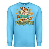 Ocean Blue Whatever Spices Your Pumpkin Premium Sweatshirt - texasbilliewilder