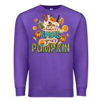Purple Whatever Spices Your Pumpkin Premium Sweatshirt - texasbilliewilder