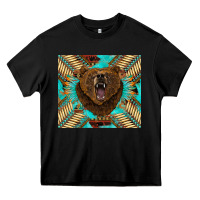 Black bear native american  tumbler Heavy Core Tee - BarkalooDesign