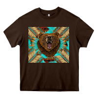 Chocolate Brown bear native american  tumbler Heavy Core Tee - BarkalooDesign