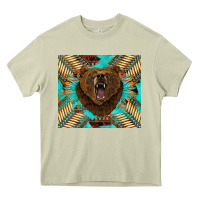 Mossy bear native american  tumbler Heavy Core Tee - BarkalooDesign