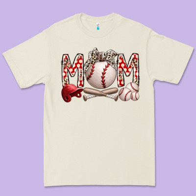 Mom Baseball Premium Tee Designed By Racoondesign