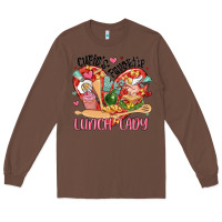 Chestnut cupids favorite lunch lady Long Sleeve Tee - MaliasSmallBusiness
