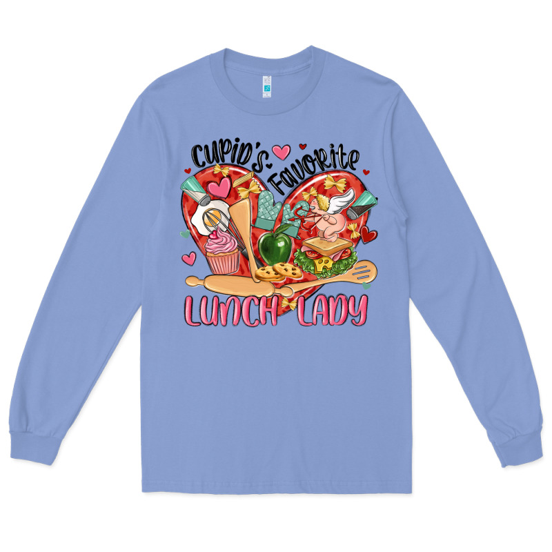 Cupids Favorite Lunch Lady Long Sleeve Tee by MaliasSmallBusiness | Teevron