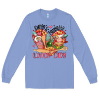 Colony Blue cupids favorite lunch lady Long Sleeve Tee - MaliasSmallBusiness