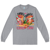 Heather Grey cupids favorite lunch lady Long Sleeve Tee - MaliasSmallBusiness
