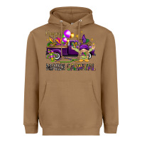 Toasted Coconut Happy Mardi Carnival with truck Heavyweight Hoodie - NancyCooperArtShop