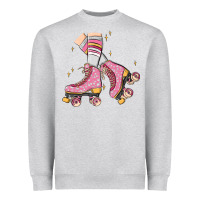 Heather Grey skate Heavyweight Sweatshirt - MaliasSmallBusiness