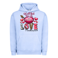 Pigment Grape Ice Let all that you do be in love Valentine's Day Urban Hoodie - FaDigitalArtStudio